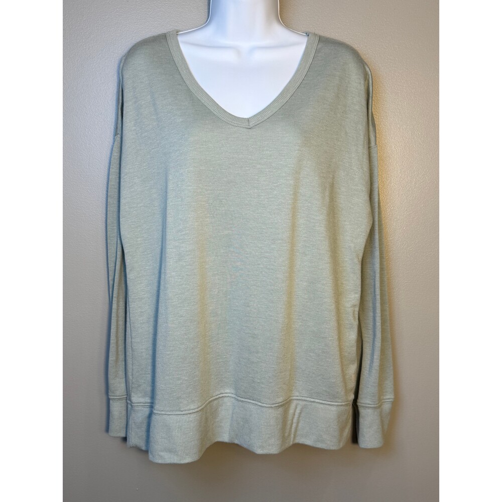 Balance Collection Light Sage Criss Cross Back Pullover‎ Sweatshirt Size Large